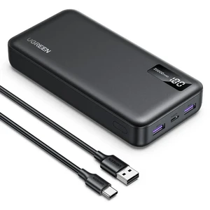 Внешний аккумулятор UGREEN PB312 (25683) 20000mAh PD 20W Power Bank, серый