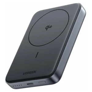 Внешний аккумулятор UGREEN PB761 (45763) 10000mAh Mini Magnetic Wireless 30W Power Bank Qi2, серый